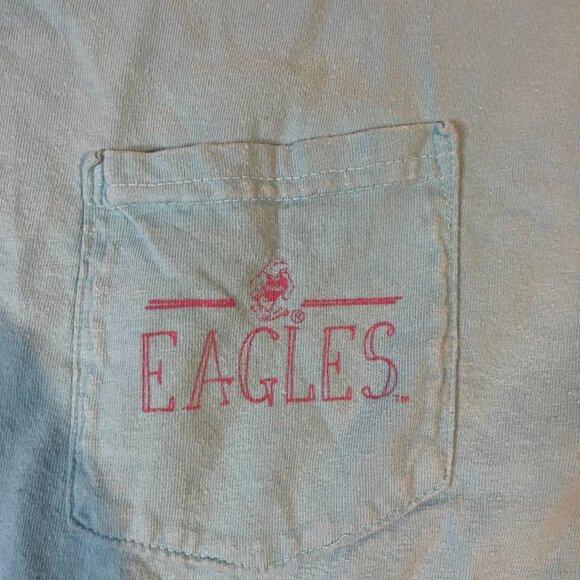 Georgia Southern University Eagles Shirt Mens XL Blue Short Sleeve Pocket Casual - Picture 2 of 6